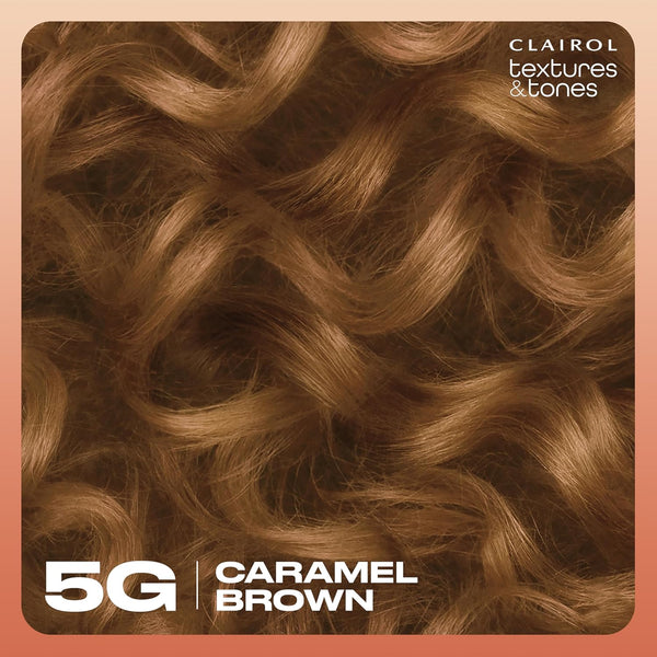 CLAIROL - Texture & Tones Permanent Hair Dye 5G CARAMEL BROWN