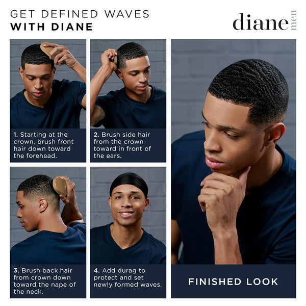 DIANE - Reinforced Boar Wave Brush HARD