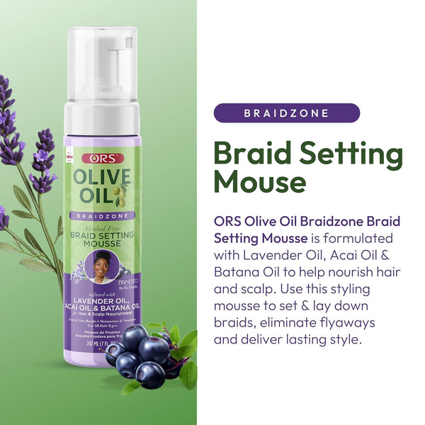 ORS - Olive Oil Braidzone Braid Setting Mousse with Lavender