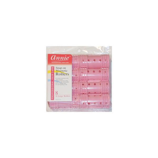ANNIE - Professional Snap-On Magnetic Rollers X-LARGE PINK #1221