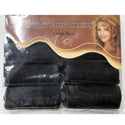ANNIE - Professional Silky Satin Rollers LARGE BLACK #1242