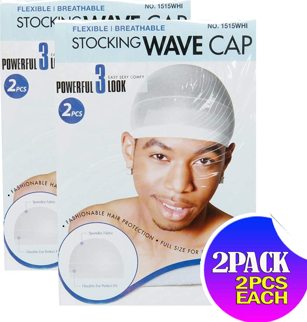 MAGIC COLLECTION - Stocking Wave Cap WHITE