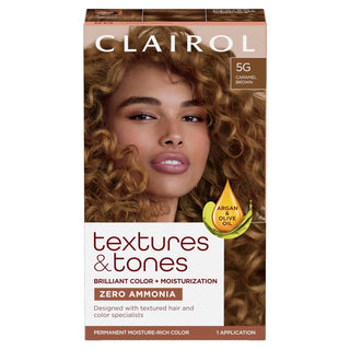 CLAIROL - Texture & Tones Permanent Hair Dye 5G CARAMEL BROWN