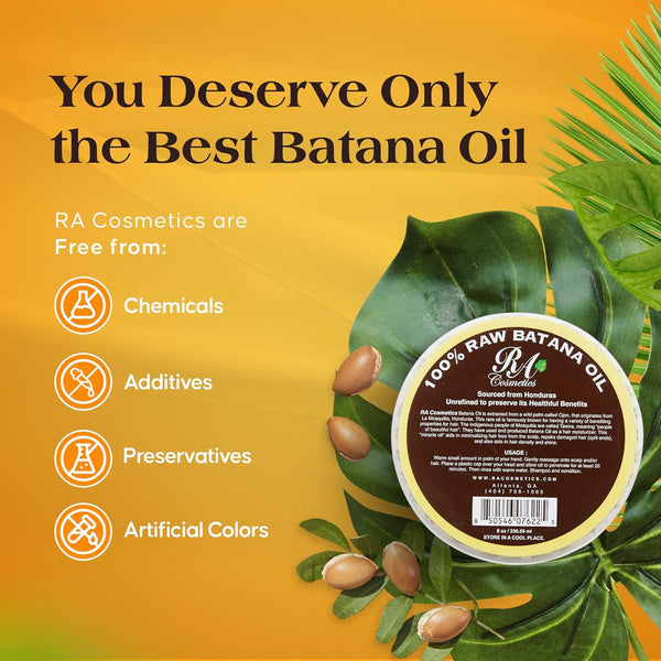 RA COSMETICS - 100% Unrefined Raw Batana Oil