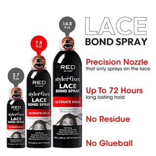 KISS - RED STYLER FIXER ULTIMATE LACE BOND SPRAY