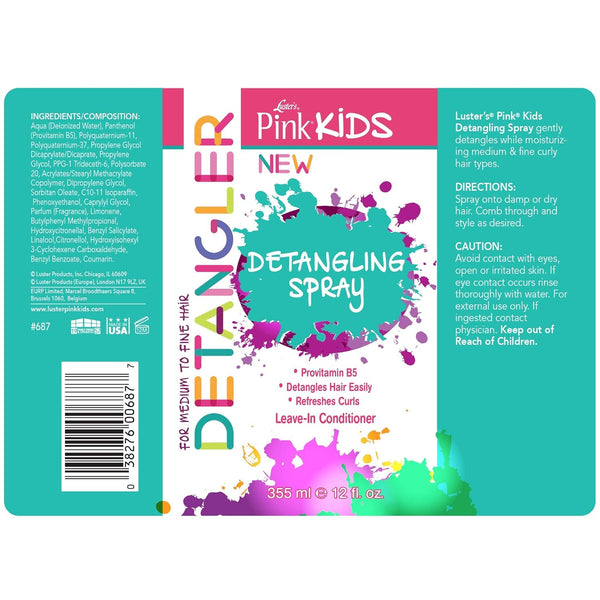Luster's - Pink Kids Detangling Spray
