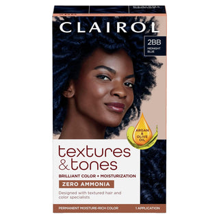 CLAIROL - Texture & Tones Permanent Hair Dye 2BB MIDNIGHT BLUE