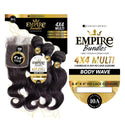SENSATIONNEL - EMPIRE 10A BUNDLES 4X4 CLOSURE MULTI PACK BODY WAVE (HUMAN)