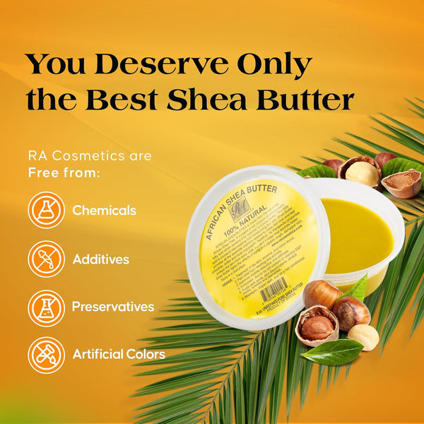 RA COSMETICS - 100% Natural African Shea Butter (SMOOTH)