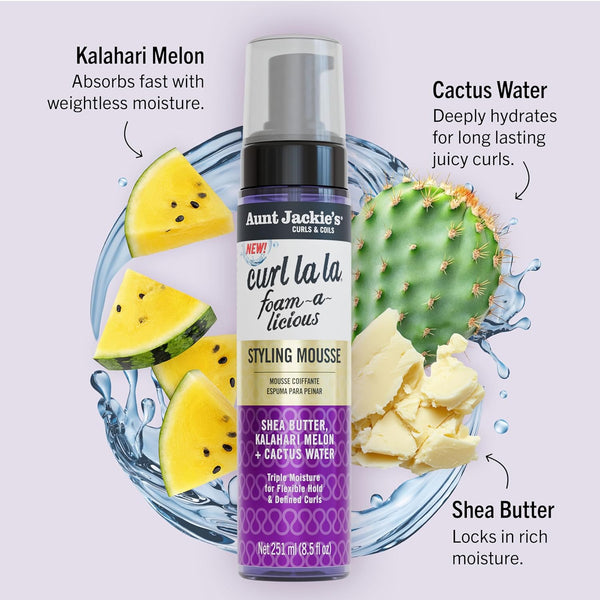Aunt Jackie's - Curl La La Foam-A-Licious Styling Mousse