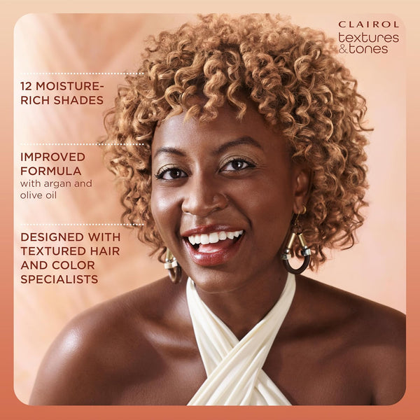 CLAIROL - Texture & Tones Permanent Hair Dye 8RO SUNSET COPPER