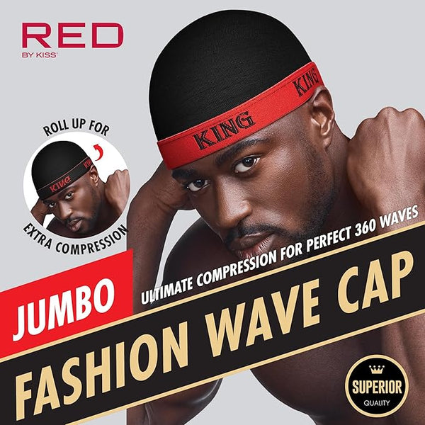 KISS - FASHION WAVE CAP JUMBO KING, RED