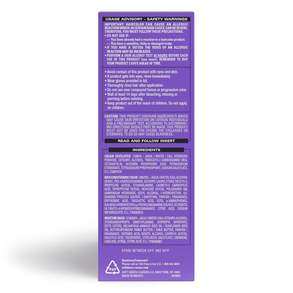 SoftSheen Carson - Dark & Lovely Fade Resist Permanent Hair Dye Kit #421 (VIRTUAL VIOLET)