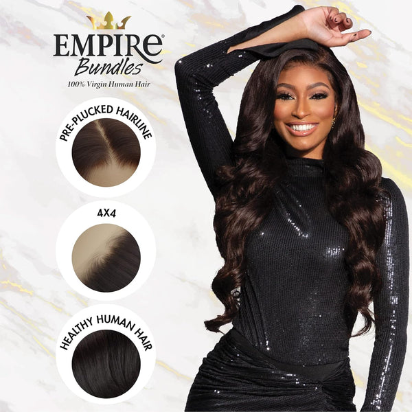 SENSATIONNEL - EMPIRE 10A BUNDLES 4X4 CLOSURE MULTI PACK BODY WAVE (HUMAN)