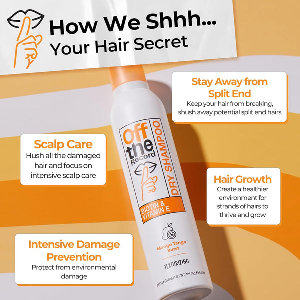 OFF THE RECORD - DRY SHAMPOO - MANGO TANGO BURST