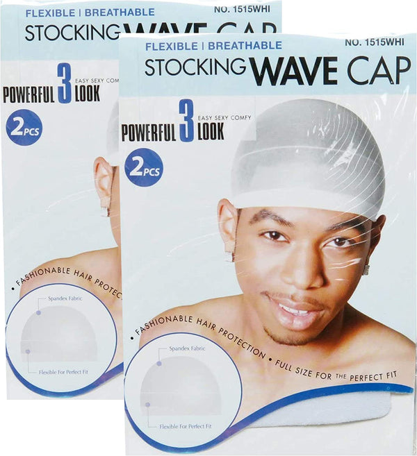 MAGIC COLLECTION - Stocking Wave Cap WHITE