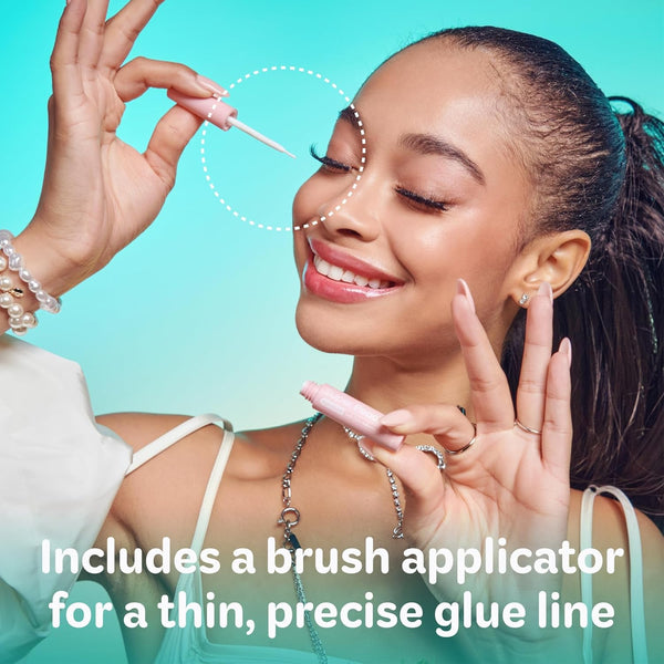 KISS - Fruit Infused Clear Eyelash Adhesive Honey Black