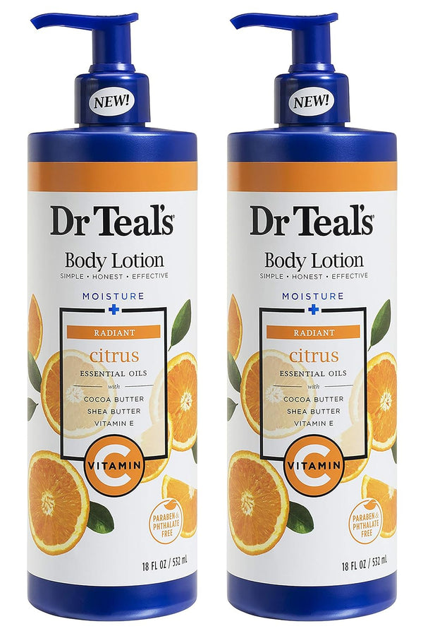 DR. TEALS - Body Lotion Radiant with Vitamin C & Citrus Essential Oils