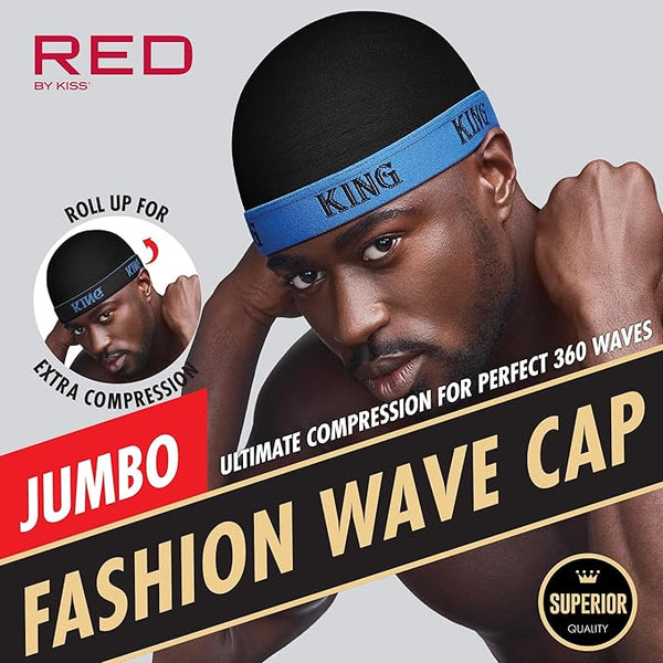 KISS - FASHION WAVE CAP JUMBO KING, BLUE