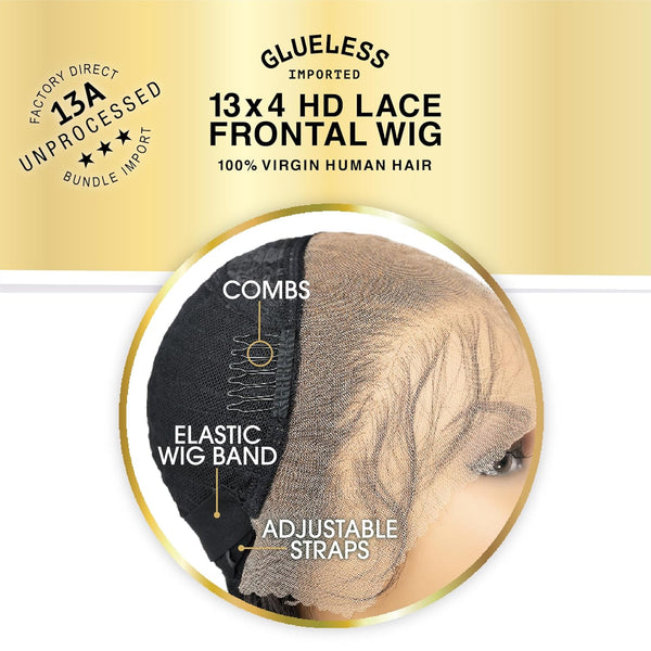 SENSATIONNEL - 13A LH 13X4 BODY WAVE HD LACE WIG (HUMAN)