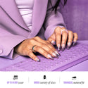 KISS - CORE DESIGN TREND SPRING GLUE-ON NAIL MEDIUM - SHINING BRIGHT