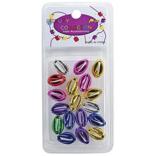 MAGIC COLLECTION - Metallic Shell Hair Beads ASSORTED