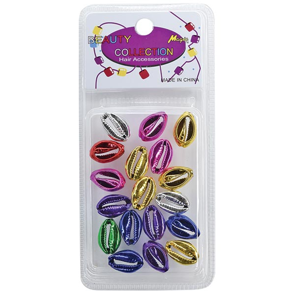 MAGIC COLLECTION - Metallic Shell Hair Beads ASSORTED