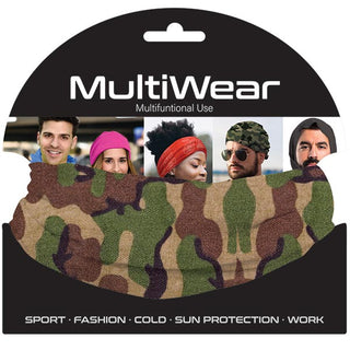 Multi Wear - Multi Scarf ARMY CAMO #HWR-MUL03CAM