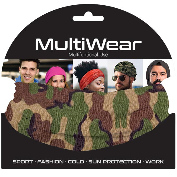 Multi Wear - Multi Scarf ARMY CAMO #HWR-MUL01AST