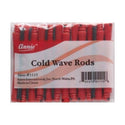 ANNIE - Professional Cold Wave Rods 12PCs SHORT RED #1115