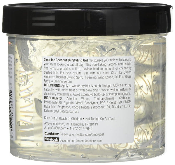 AMPRO - Pro Styl Clear Ice Coconut Oil Styling Gel