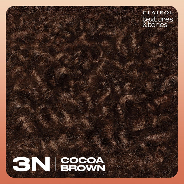 CLAIROL - Texture & Tones Permanent Hair Dye 3N COCOA BROWN