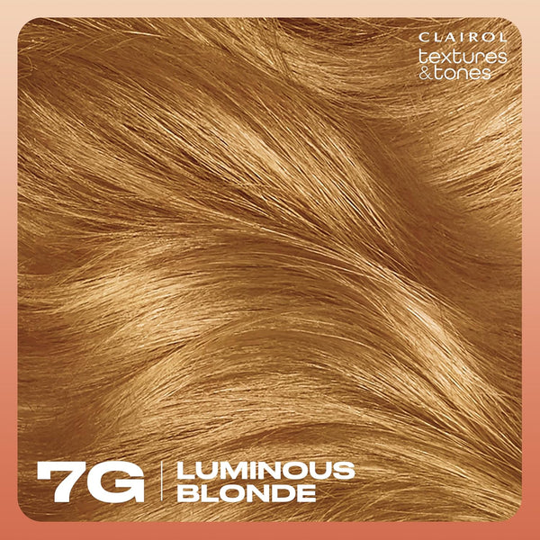 CLAIROL - Texture & Tones Permanent Hair Dye  7G LUMINOUS BLONDE