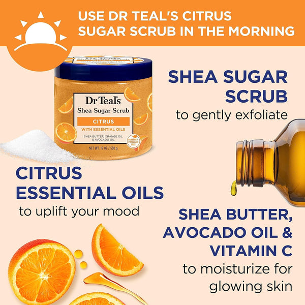 DR. TEALS - Shea Sugar Scrub Body Scrub CITRUS