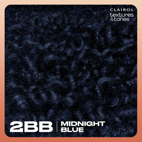 CLAIROL - Texture & Tones Permanent Hair Dye 2BB MIDNIGHT BLUE