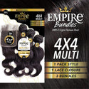 SENSATIONNEL - EMPIRE 10A BUNDLES 4X4 CLOSURE MULTI PACK BODY WAVE (HUMAN)