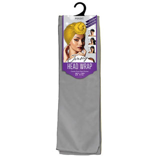 Buy gray MAGIC COLLECTION - Jersey Head Wrap 25"X72" SOLID