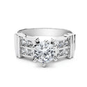 JOY JEWELRY - Cubic Zirconia Silver Ring (99R-023)