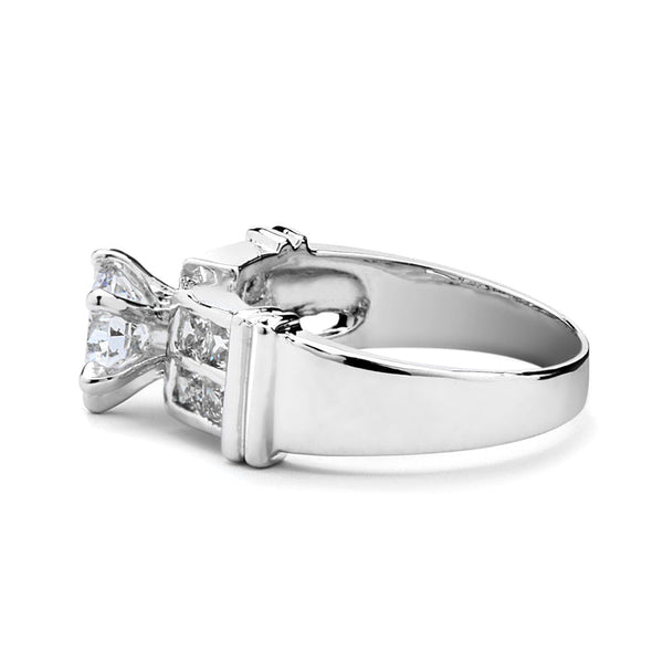 JOY JEWELRY - Cubic Zirconia Silver Ring (99R-023)