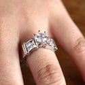 JOY JEWELRY - Cubic Zirconia Silver Ring (99R-023)