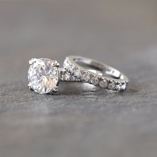 JOY JEWELRY - Cubic Zirconia Silver Ring (99R-030)