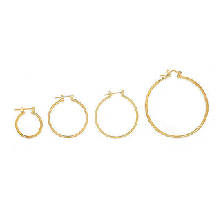 JOY JEWELRY - Gold Pincatch Hoop Earrings A19