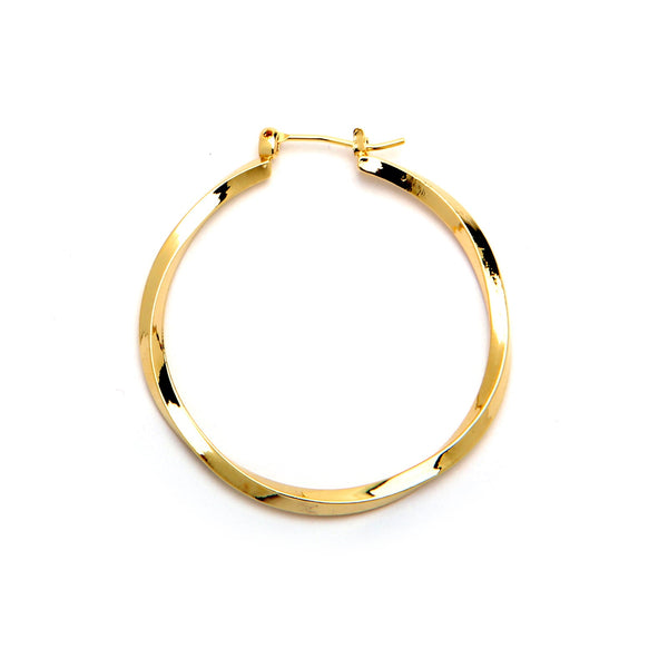 JOY JEWELRY - Gold Pincatch Hoop Earrings A13