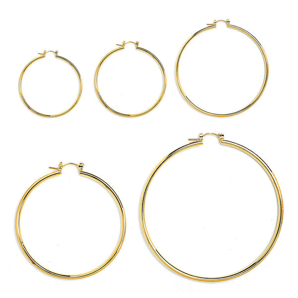 JOY JEWELRY - Gold Giant Hoop Earrings A27