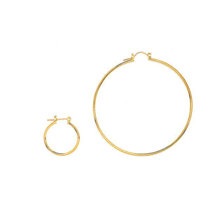 JOY JEWELRY - Gold Pincatch Hoop Earrings A08