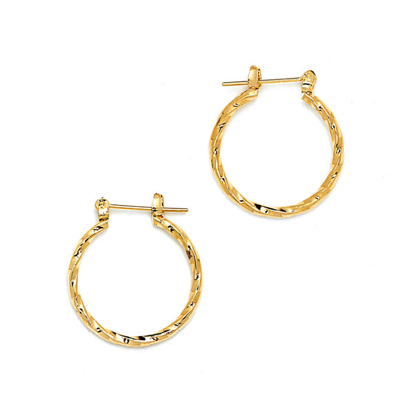 JOY JEWELRY - Gold Pincatch Hoop Earrings A07