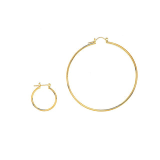 JOY JEWELRY - Gold Pincatch Hoop Earrings A21