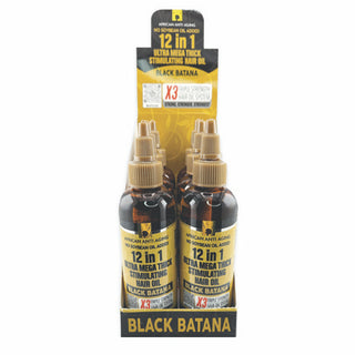 AFRICAN ANTI-AGING - 12-IN-1 ULTRA MEGA THICK STIMULATING HAIR OIL BLACK BATANA