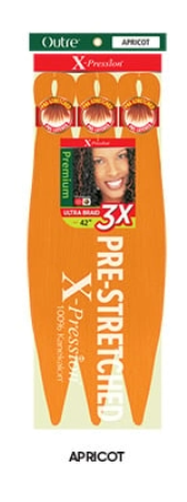 Buy apricot OUTRE - X-PRESSION BRAID PRE STRETCHED BRAID 42" 3X