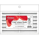 ANNIE - Professional Cold Wave Rods 12PCs LONG WHITE #1104